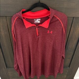 Under Armour Men's Burgundy Quarter-Zip Pullover
